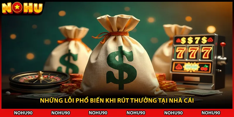 Những lỗi phổ biến khi rút thưởng tại nhà cái